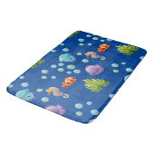 Tapis De Bain Poisson sous-marin Tropical Grosse chauve-souris (Angle)