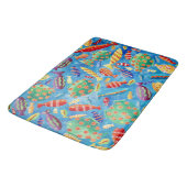 Tapis De Bain Poisson tropical Vie marine sous-marine (Angle)