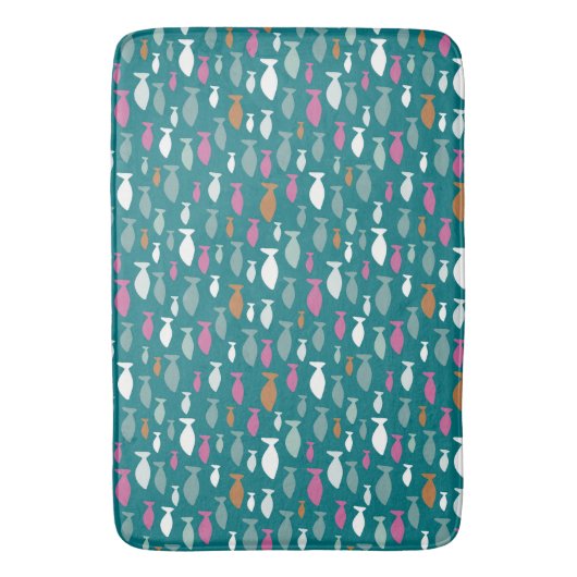 Tapis De Bain Poisson vert (devant Vertical)