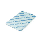 Tapis De Bain poissons de bleu d'art populaire (Angle)
