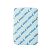 Tapis De Bain poissons de bleu d'art populaire (Devant (Vertical))