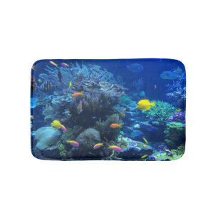 Tapis De Bain Poissons sous-marins tropicaux