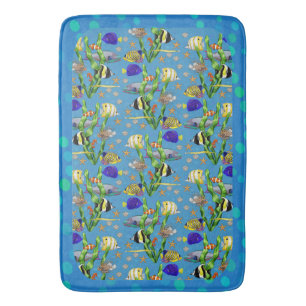 Tapis De Bain Poissons tropicaux