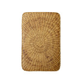 Tapis De Bain Poitrine tissée : Authenticité Brown texturée (Devant (Vertical))