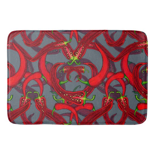 Tapis De Bain poivrons rouges avec  (Devant)