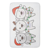 Tapis De Bain Polar Bear Christmas Animals Cute Polar Bear (devant Vertical)