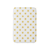 Tapis De Bain Polka Gold Parties scintillant points Texture (Devant (Vertical))