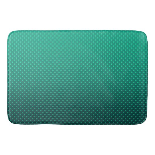 Tapis De Bain Polka point dégradé vert noir couleurs foncé (Devant)