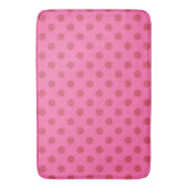 Tapis De Bain Polka point rose, rétro, rose (devant Vertical)
