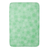 Tapis De Bain Polka point vert tons rétro années 60 (devant Vertical)