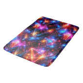 Tapis De Bain Polygone néon abstrait avec explosions (Angle)
