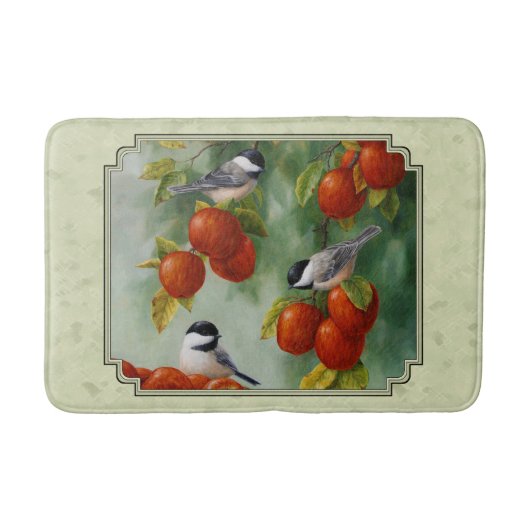 Tapis De Bain Pomme moissonneuse poulets verts (Devant)