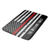 Tapis De Bain Pompier à drapeau mince personnalisé (Angle)
