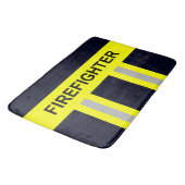Tapis De Bain Pompier symbole de l'uniforme bleu (Angle)