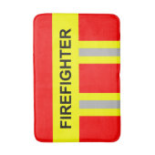 Tapis De Bain Pompier symbole de l'uniforme rouge (Devant (Vertical))