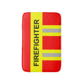 Tapis De Bain Pompier symbole de l'uniforme rouge (Devant (Vertical))
