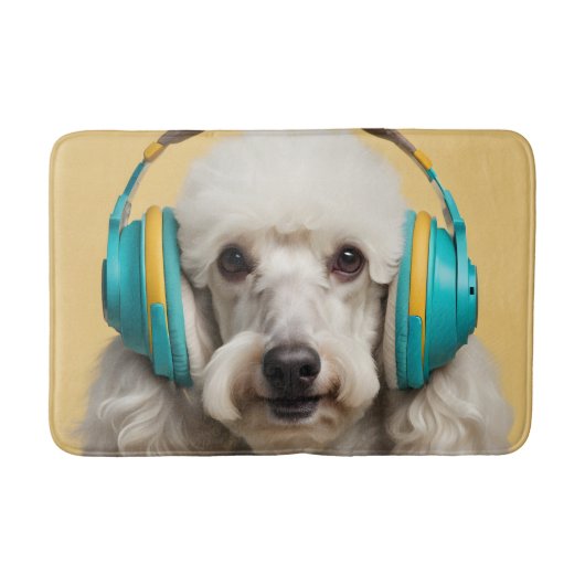 Tapis De Bain Poodé avec casque (Devant)