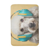 Tapis De Bain Poodé avec casque (Devant (Vertical))