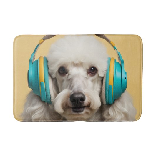 Tapis De Bain Poodé avec casque (Devant)
