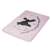 Tapis De Bain Poodle Chien Plaisanter Encre Abstraite Splatter D (Angle)