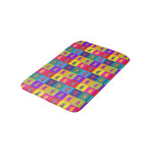 Tapis De Bain Pop Art Crabes Rainbow Seafood Motif (Angle)