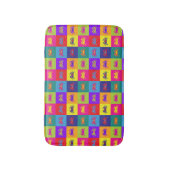 Tapis De Bain Pop Art Crabes Rainbow Seafood Motif (Devant (Vertical))