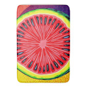 Tapis De Bain Pop Art de la pastèque (devant Vertical)