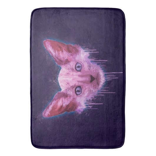Tapis De Bain Pop Art Lykoi Cat (devant Vertical)