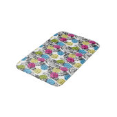 Tapis De Bain Pop Art Pineappy Et Palm Feuilles (Angle)