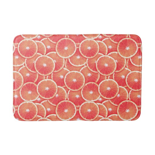 Tapis De Bain Pop Art Pink Grapefruit Slices (Devant)