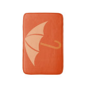 Tapis De Bain Pop Art Umbrella Orange (Devant (Vertical))