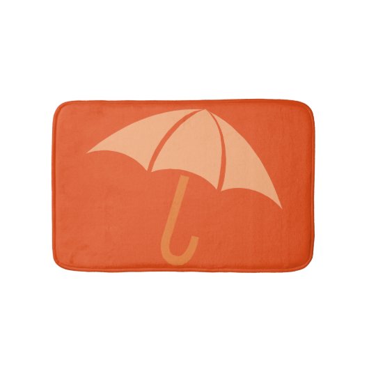 Tapis De Bain Pop Art Umbrella Orange (Devant)