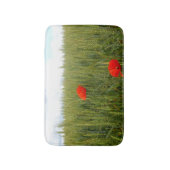 Tapis De Bain Poppies dans un chaudron de blé (Devant (Vertical))