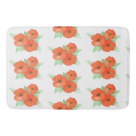 Tapis De Bain Poppies orange (Devant)