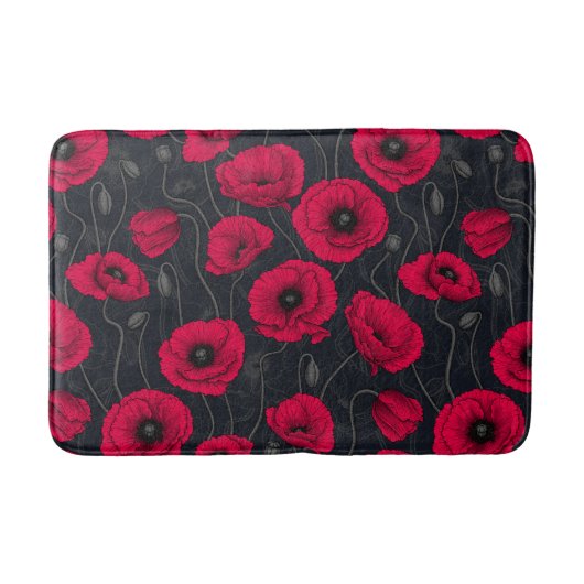 Tapis De Bain Poppies rouges (Devant)