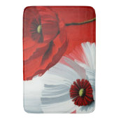 Tapis De Bain Poppies rouges et blanches (devant Vertical)