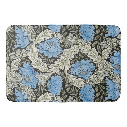 Tapis De Bain Poppies sauvages bleues William Morris (Devant)