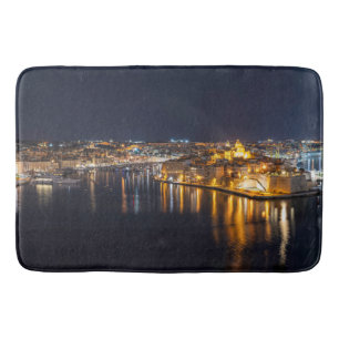 Tapis De Bain Port de Malte illuminé la nuit