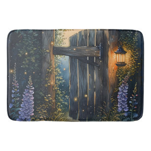 Tapis De Bain Porte De Jardin Enchantée Sous Ciel De Luciole