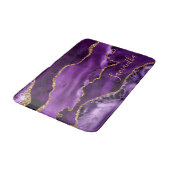 Tapis De Bain Porte en marbre de Parties scintillant violet et d (Angle)