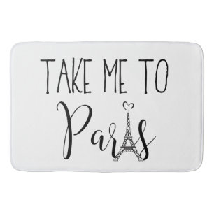 Tapis De Bain "Portez-moi à Paris "