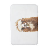Tapis De Bain Portrait d'animal de ferme d'alpaga (Devant (Vertical))