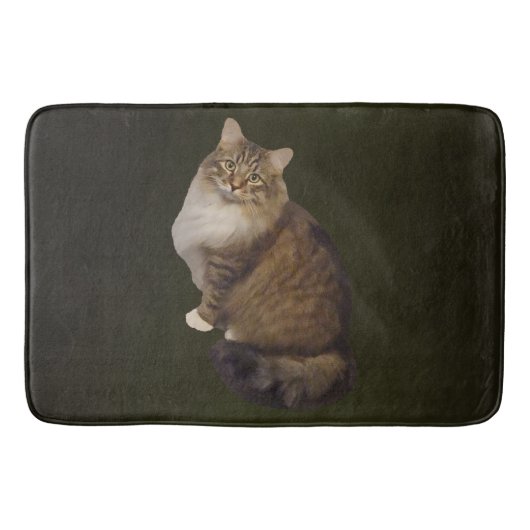 Tapis De Bain Portrait de chat Maine Coon (Devant)