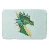 Tapis De Bain Portrait de dragon vert (Devant)