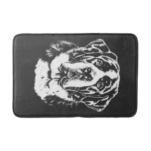 Tapis De Bain Portrait de Saint-Bernard Vêtements minimalistes