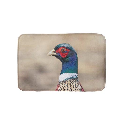 Tapis De Bain Portrait d'un faisan (Devant)