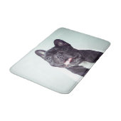 Tapis De Bain Portrait d'un joyeux Bulldog français (Angle)