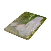 Tapis De Bain Portrait impressionniste de printemps, Claude Mone (Angle)