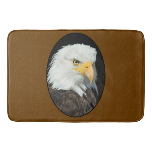 Tapis De Bain Portrait Majestic Bald Eagle (Devant)