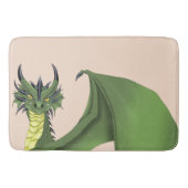 Tapis De Bain Portrait Portrait de Dragon Vert (Devant)